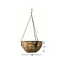 Coco Liner Hanging Bird Basket, Black, 14