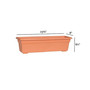 Maunfacturing Countryside Flower Box Planter, Terracotta Color - 23.75"