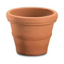 RolledRim Brunello Planter 27" Weathered Terracotta