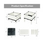 Set of 4 Raised Garden Bed Elevated Flower Vegetable Herb