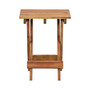 Plant Stand 11.8"x11.8"x15" Solid Acacia Wood