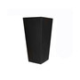 Cosmopolitan Tall Square Plastic Planter Black - 32in