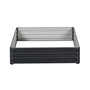 4' x 4' Raised Steel Garden Planter Bed for Vegetables, Herbs, Grey