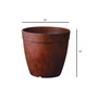 Manufacturing ArtStone Dolce Round Planter Rust 10"