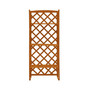Plant Stand with Trellis Orange 23.6"x11.8"x55.1" Solid Firwood