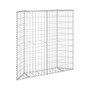 Trapezium Gabion Raised Bed Galvanized Steel 39.4"x7.9"x39.4"