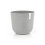 Oslo Plastic Flower Pot, White Grey, 14"