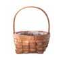 GSA30469 Woven Wood Flower Basket