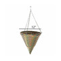 Woven Plastic Rattan Hanging Basket, 12in Diameter