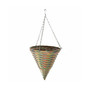 Woven Plastic Rattan Hanging Basket, 12in Diameter