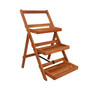 3-Tier Plant Stand 19.7"x24.8"x31.5" Solid Acacia Wood