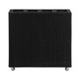 Garden Raised Bed with 4 Pots 31.5"x8.7"x31.1" Poly Rattan Black