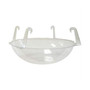 Clear Hanging Basket Drip Pan, 12-14" 1 Pack