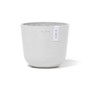 Oslo Plastic Flower Pot, Pure White, 6.3"