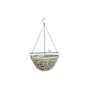 Resin Wicker Hanging Basket, White, 12"