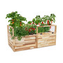 Raised Garden Bed, Elevated Herb Planter for Growing Fresh Herbs