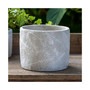 Leaf Embossed Cement Pot Large