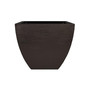 Modern Planter Short Square Brown Espresso 16in x 13in