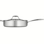 Gourmet Tri-Ply Clad 3 Quart Covered Deep Sauté Pan