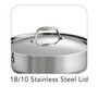Gourmet Tri-Ply Clad 3 Quart Covered Deep Sauté Pan