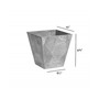 35100 Grey Ella Square Planter - 10 inch