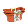 A34 Double-Sided Adjustable Railing Planter Terra Cotta 16 Inch