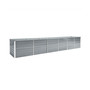 Garden Raised Bed Galvanized Steel 189"x31.5"x30.3" Gray