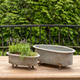 Metal Oblong Centerpiece Planters