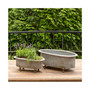 Metal Oblong Centerpiece Planters