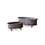 Metal Oblong Centerpiece Planters