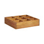 Herb Garden Raised Bed Solid Wood Acacia 23.6"x23.6"x5.9"