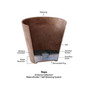 Napa Bowl Planter, Black, 10 Inch