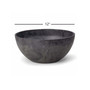 Napa Bowl Planter Black 12 Inch
