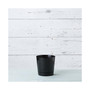 Full Depth Round Cylinder Black Pot, 8 inch