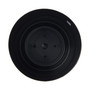 Full Depth Round Cylinder Black Pot, 8 inch