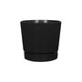 Full Depth Round Cylinder Black Pot, 8 inch