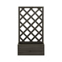 Garden Trellis Planter Gray 19.7"x9.8"x35.4" Solid Firwood