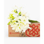 Casablanca White Lilies Fresh Flower Bouquet