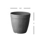 Artstone Dolce Round Planter Grey 10.5 Inch