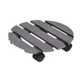Plant Trolleys 2 pcs Gray Ø11.8"x3" WPC