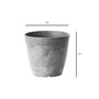Manufacturing Artstone Dolce Round Planter 12" Grey