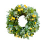 Fresh Real Yellow Rose and Salal Spring Wreath