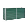 Garden Raised Bed Galvanized Steel 63"x15.7"x31.3" Green