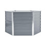 Garden Raised Bed Galvanized Steel 50.8"x50.8"x31.3" Gray