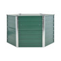 Garden Raised Bed Galvanized Steel 50.8"x50.8"x31.3" Green