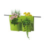 Rail Planter 4 Pocket - Lime Green