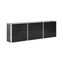 Garden Raised Bed Galvanized Steel 94.5"x15.7"x30.3" Anthracite
