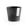 Amsterdam Round Plastic Flower Pot, Dark Grey, 4"