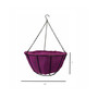 Hanging Basket with Jute Coco Liner, Lavender - 14in