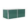 Raised Garden Bed 63"x31.5"x17.7" Galvanized Steel Green